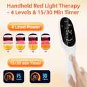 Cold Laser Therapy Device Low Level Laser Therapy (LLLT) Wand 3x808nm + 18x650nm, Handheld Red & Infrared Light Therapy for Humans & Pets Red Light Therapy for Dogs & Cats, Joint & Muscle Relief