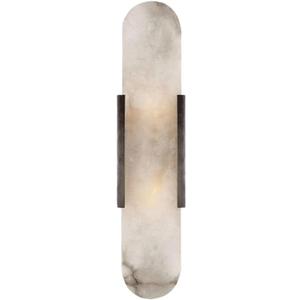 Modern Home Decoration White Marble Wall Sconce White Alabaster Sleek Unique Wall Light Bathroom Vanity Light Fixture Long Bedroom Wall Lamp Modern Lighting for Living Room Hallway