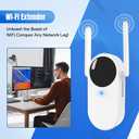 WiFi Extender Signal Booster for Home,WiFi Booster, WiFi Repeater with Ethernet Port Covers up to 9000 sq. ft and30 Devices for Apartment Basement Office House