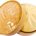 Zorbitz Squishy Dumplin Steamed Soft Dumpling Bun Simulation Fidget Toy Beige, Pressure-Relieving Sensory Squeeze Ball