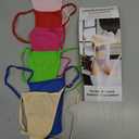sosusu Cotton Underwear G-string Thong for Women Micro Sexy Ladies Panties Comfortable Stretch Low Rise 6 Pack (Small)