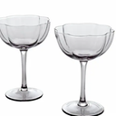 Gallery Tabletops  2 Piece Gray Couple Glass Set