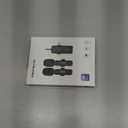 PQRQP 3 in 1 Professional Wireless Lavalier Microphone for iPhone, Android, Camera, Wireless Microphones, Mini Microphone, Crystal Clear Sound Quality for Recording, Live Streaming, Microphone Clips (Elegant Black)