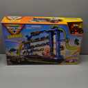 Monster Jam Garage Playset and Storage with Exclusive Grave Digger Monster Truck, Lights & Sounds, Kids Toys for Boys and Girls Ages 4 and Up