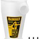 Dewalt Dust Separator for Wet/Dry Shop Vacuums, Cyclone Dust Collector Up To 99.5% Efficiency, High-performance Cycle Powder Collector Filter, Dust Collector Model: DXVCS001