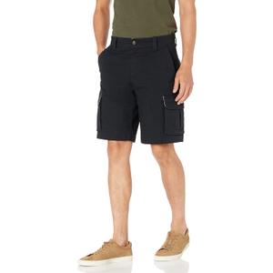 Amazon Essentials Men's 10” Lightweight Ripstop Stretch Cargo Short, Black, 38