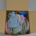 PandaEar 7-Pack Reusable Silicone Baby Food Pouches with Handles, 4oz Refillable Squeeze Pouches for Toddlers & Infants, BPA-Free Self-Feeding Yogurt & Smoothie Bags, Includes 2 Funnels