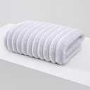 Soft Bath Towels Set, Microfiber Ribbed Oversized Bath Towels Extra Large for Bathroom, Home, Hotel, Spa, Beach, Pool, Gym (8-Piece Towel Set, Grey)