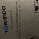 Tornado 24 Inch High Velocity Oscillating Wall Mount Fan with Pre-Installed Misting Kit – IPX4 Water-Resistant, TEAO Motor, 2-Speed 7600 CFM, for Outdoor Use, 8 Brass Nozzles Misting