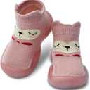 2 x Baby Shoes Boys Girls First Walking Shoes Non Slip Soft Sole Sneakers Toddler Infant Babygirl Sock Shoes