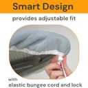 SAVUK Ironing Board Cover and Pad Standard Size Silicone Coated 4 Layers 15x54 inch Extra Heavy Duty Thick Padding, Heat Reflective, Non Stick Scorch and Stain Resistant