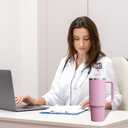 25 Pack Medical Straw Covers Cap for Tumblers, 10mm Cute Dust-Proof Straw Topper for Water Bottles Stanley Cups Accessories Gifts For Women Party Favors