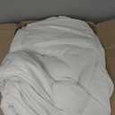 Winter Extra Warm White Super King Size Down Alternative Comforter, Heavyweight Fiberfill Comforter Duvet Insert 120x98 with Corner Tabs - Ultra Soft Brushed Microfiber Shell