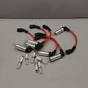 41-110 Iridium Spark Plugs and M8-48322 Spark Plug Wires Compatible with Chevy Silverado Suburban Avalanche Express GMC Cadillac Escalade Yukon Sierra Savana 5.3 6.0L 6.2L V8 LS Truck MCCKLE (6 Set)