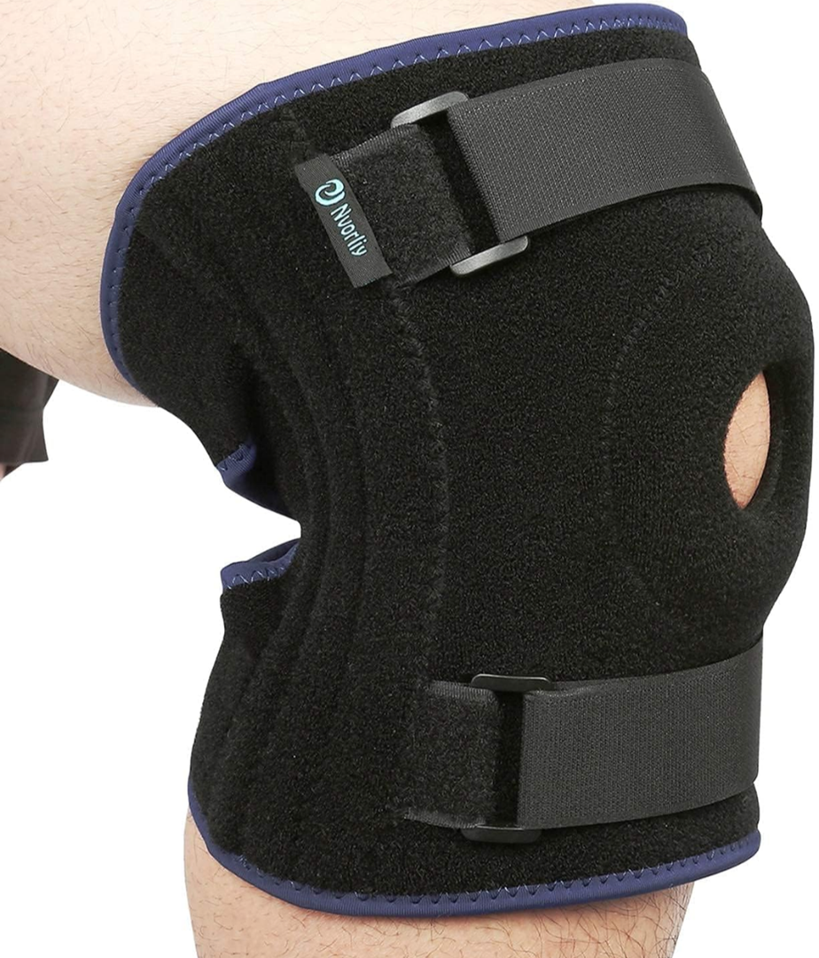 Nvorliy Plus Size Knee Braces for Knee Pain, Extra Large Adjustable Knee Support with Side Stabilizers for Arthritis Pain, Meniscus Tear, ACL, LCL, Injury Recovery & Pain Relief - Fit Women & Men 7Xl-8 Xl