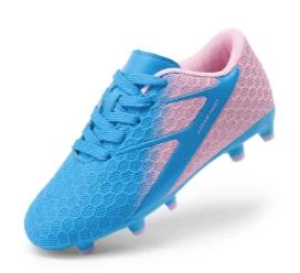 DREAM PAIRS Boys Girls Soccer Cleats Kids Firm Ground Football Cleats Toddler Youth Athletic Outdoor Arch Support Training Shoes 2 