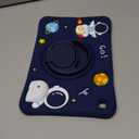 for Samsung Galaxy Tab S6 Lite 10.4 Case Boys Cute Astronaut Cover Kawaii 3D Cartoon Spacemen Fun with Rotating Handle Stand + Strap Soft Silicone Funda for Samsung S6 Lite Tablet Cases