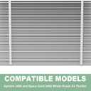 （3 Pack）401 Filter Replacement Compatible with AprilAire 2400, Space-Gard 2400 Whole-House Air Purifier, MERV-10 Furnace Filter, 16x25x6 Air Filter（incloud 2 Pleat Spacers）