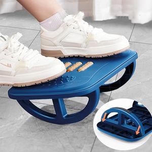 Desk Foot Pedal Desk Under Rocking Foot Pedal is Suitable for Home, Office, car, Plane, Long-Distance Travel Essentials to Relieve Joint Stiffness and Swelling (Blue)