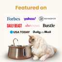 KittySpout Stainless Steel Cat Water Fountain Automatic Drinking Fountain, Quiet Circulating Water Bowl, Dishwasher Safe, Indoor Pet Fountain for Hydrated Healthy Cats (Stainless Steel, 4L Corded)