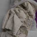 jinchan Linen Pinch Pleated Kitchen Curtains 36 Inch 4 Panels, Natural Linen Tier Curtains Back Tab Farmhouse Cafe, Light Filtering Small Window Drapes for Bathroom Laundry Room Beige