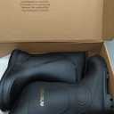 Rain Boots for Men Waterproof Mens Knee High with PVC Rubber Boots Mens Mud Boots, Comfort Lightweight Gardening Fishing Shoes for Yard Farm Outdoor Work (10.5, Black)