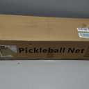 Portable Pickleball Net Set with Wheels, Regulation Size 22 FT & Half Court 11 FT, Steady Metal Frame Pickle Ball Net Set System with Carry Bag for Backyards, Driveways, and Garages