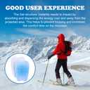 2Pcs/4Pcs Ski Guards Gel Pads, 6 x 4 Inch Snowboard Shin Pads, Reusable Ski Shin Protector Pad for Ski Boot Liner Reducing Pressure