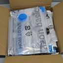 Amazon Basics Vacuum Storage Bags for Clothes, Space Saving Compression Storage Bags with Hand Pump, Heavy Duty, Stackable, Jumbo Size, Clear, 6-Pack