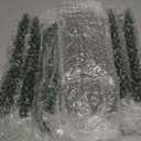 MTLEE 12 Pcs Green Christmas Tree Shaped Taper Candles 10 Inch Unscented Christmas Tree Candles Decorative Aesthetic Xmas Relaxation Gifts for Centerpiece Decorations (Classic)