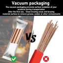 45 PCS 15% Silver Brazing Rods for HVAC, BCuP-5 Copper Brazing Rods for Refrigeration, 0.05" x 0.13" x 12" Flat Brazing Rod Works with Induction Brazing Tool, Self-Fluxing on Copper, Vacuum-Sealed