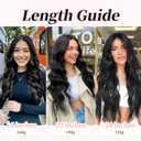 KooKaStyle Clip in Synthetic Hair Extensions Long Wavy 4PCS Thick Hairpieces Black Fiber Double Weft Natural Hair Extensions 20 Inch for Women