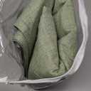 MIULEE 100% Blackout Linen Curtains for Bedroom, Sage Green Solid Luxury Decor Thermal Insulation Room Darkening Drapes for Living Room Nursery Back Tab Rod Pocket 42 x 84 Inches, 2 Panels