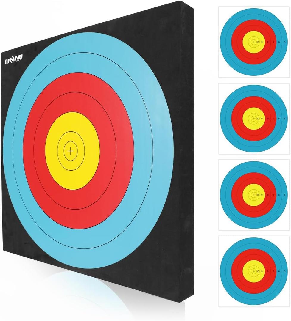 LWANO 20'' Foam Target High-Density Archery Bow & Arrow Target for Backyard