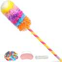 34" Piata Stick Accessories Set, Pinata Bat, Blindfold Eye Mask, Hemp Rope, Confetti (Pink)