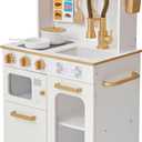 Teamson Kids Little Chef Memphis Play Kitchen, White/Gold