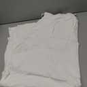 Zylioo White Linen Palazzo Pants for Tall Ladies 6Ft Height, High Waisted Long Casual Trousers, 2XL