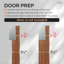 FINOSEN 38inch Concealed Sliding Barn Door Hardware with Soft Close Mechanism, Aluminum Track, Invisible Floor Track, Fit MIN Opening Width 28in, Wall Mount System(Door is not Included)