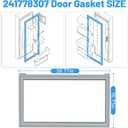 Upgraded 241778315 241778307 Refrigerator Door Gasket Compatible with Frigidaire Refrigerator Door Gasket Seal 241778301 4994874 Fridge Seal Replacement Kenmore Refrigerator Door Gasket FGHB2866PF0