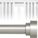 Silver Curtain Rods for Windows 28 to 48 Inch(2.3-4ft),1" Diameter Heavy Duty Curtain Rods,Adjustable Curtain Rod,Modern Decorative Drapery Rods,Telescoping Window Curtains Rod 18-45",Antique Silver