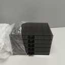 SPAKOWN Earring Organizer, Acrylic Jewelry Holder Organizer with 5 Drawers Stackable Earring Storage Case Jewelry Boxes for Women (Gray)