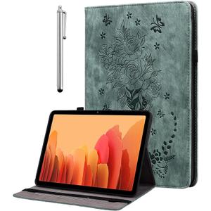 Case for All-New Amazon Fire HD 10 and 10 Plus Tablet (13th/11th Generation, 2023/2021 Release) 10.1", Multi-Angle Flip PU Leather Cover with Stylus Holder for Fire HD 10 2023 Case, Green