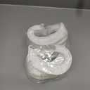 moonoom 10Pcs Hanging Closet Rod Support,3/4 Closet Shelf Rod Holder, Sturdy J-Shaped Closet Brackets for Hanging Clothes, Cabinets Storage and Curtain