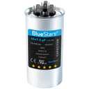 [UL Certified] BlueStars 45+7.5 uF 45/7.5 MFD 370/440 Volt V AC Round Dual Run Capacitor CBB65 CBB65A - for Air Conditioner Unit Fan Motor Start or Heat Pump or Condenser Straight Cool
