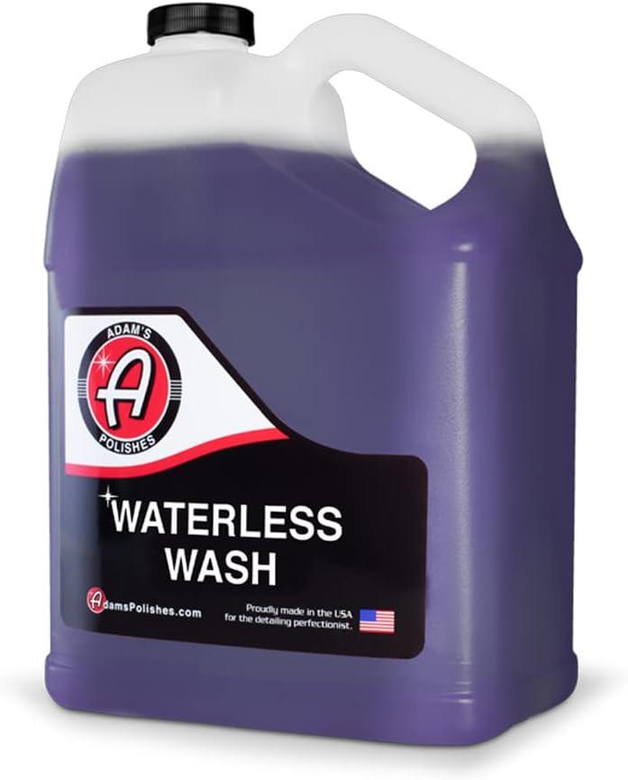 Adam's Polishes Waterless Wash (Gallon) - Cleaning Car Wash Spray for Detailing | Safe Ultra Slick Lubricating Formula for Auto, Boat, Motorcycle, RV | No Garden Hose, Wash Soap, or Foam Cannon (128 Fl Oz (Pack of 1))