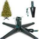 360-Degree Rotating Christmas Tree Stand Iron Feet Can Be Folded to Support 7.5 Feet, 100 Pound Artificial Christmas Tree Suitable for Christmas Tree Support
