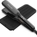 Annlary 1.75 Inches Flat Iron Hair Straightener with Heat Resistant Silicone Mat Pouch, Professional Ceramic Ionic Dual Voltage Straightener for Less Frizz, Shinier & Smoother Hair