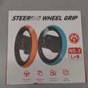 JCMO Switch 2 Joycon Steering Wheel, Racing Wheels for Mario Kart Wolrd & 8 Deluxe, Realistic Racing Experience, Steering Wheel for Nintendo Switch 2 (2025) Accessories (Orange & Blue)