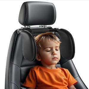 Car Headrest Pillow,Thickened Foam Road Pal Headrest,Neck Support Pillow,180 Adjustable Car Headrest, U- Shaped Design,Travel Car Sleeping,Suitable for Kids and Adults(Foam Model)