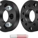 SCITOO 2Pcs 5x4.5 to 5x5.5 Wheel Adapters 1.25 inch Thread Pitch 1/2 Hub Bore 73mm 5 Lug Wheel Spacers Fit for Mustang Edge Explorer Crown Victoria Ranger Bronco Liberty Wrangler Cherokee